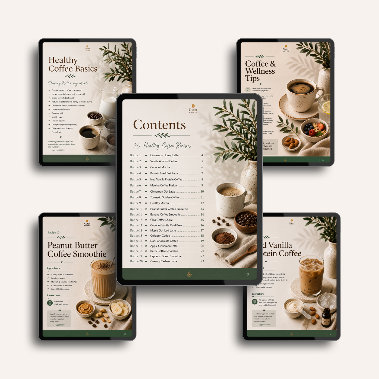 E-Book - Guter Kaffee - 20 Healthy Coffee Recipes