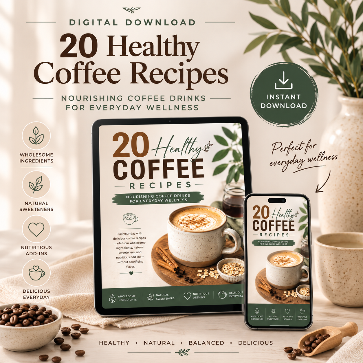 E-Book - Guter Kaffee - 20 Healthy Coffee Recipes